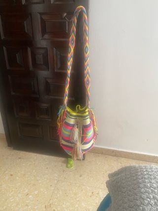 Bolso Wayuu Tejido Artesanía Colombiana Multicolor