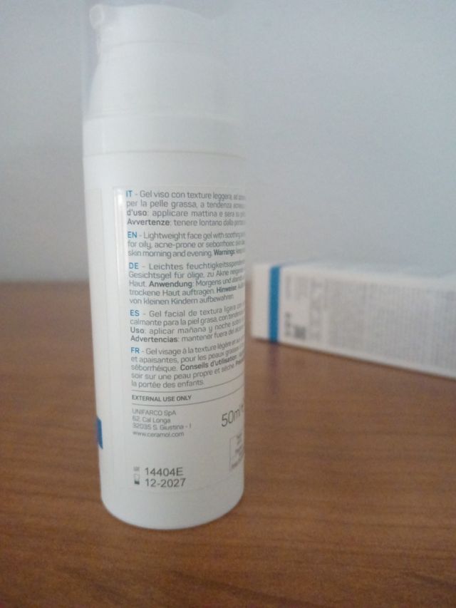 Gel facial hidratante ceramol nuevo