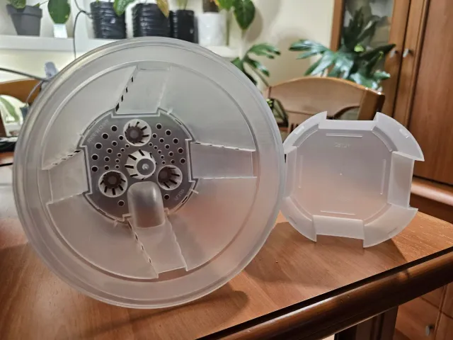 Maceta autorriego transparente 18cm