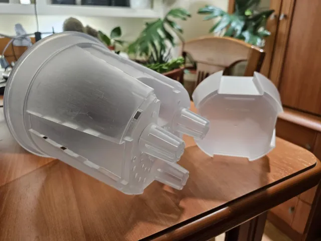 Maceta autorriego transparente 18cm