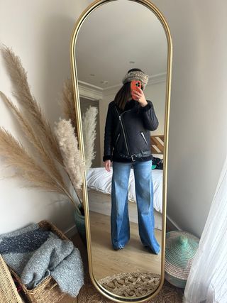 Cazadora abrigo efecto piel