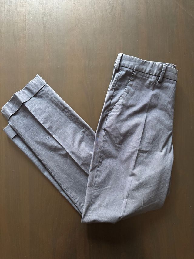 Pantalones Massimo Dutti Talla 38 Gris