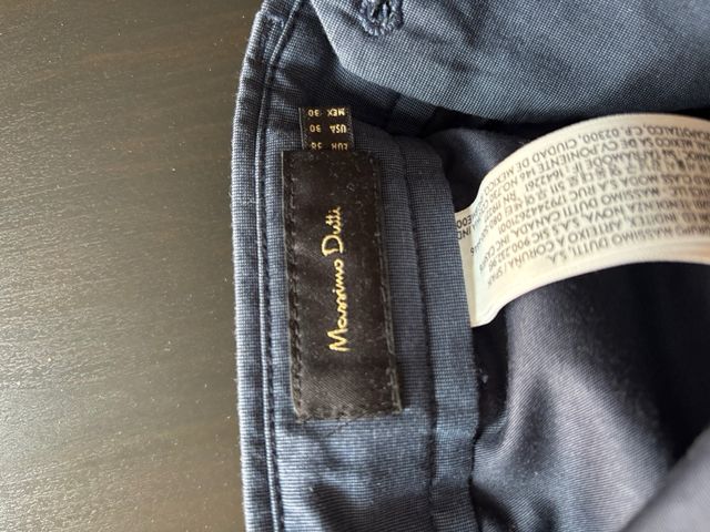 Pantalones Massimo Dutti Talla 38 Gris