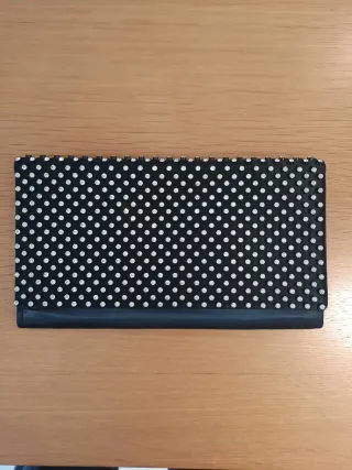 Bolso de mano fiesta negro con strass blanco