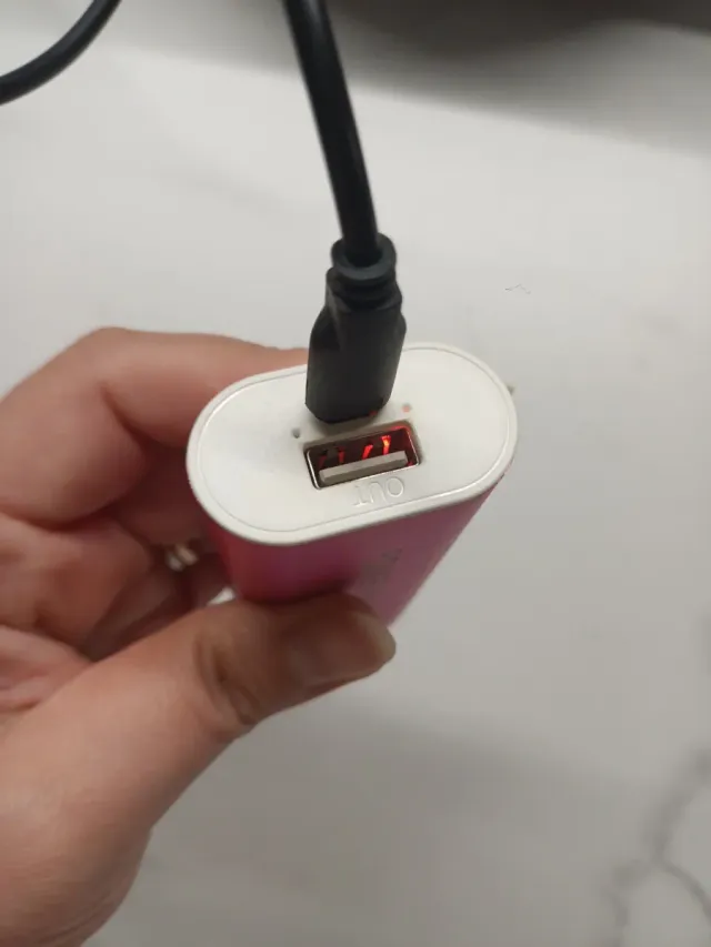 Power Bank Fuxia 20000mAh con cavo