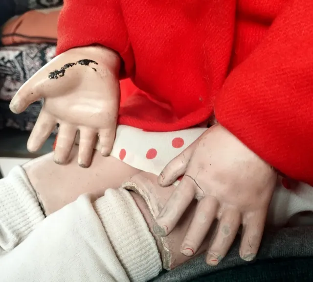 Muñeca antigua Kestner porcelana 80 cm..