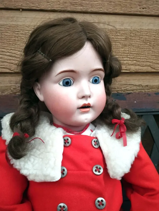 Muñeca antigua Kestner porcelana 80 cm..