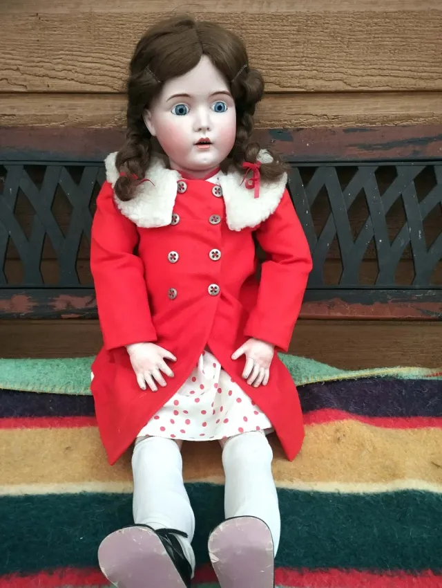 Muñeca antigua Kestner porcelana 80 cm..