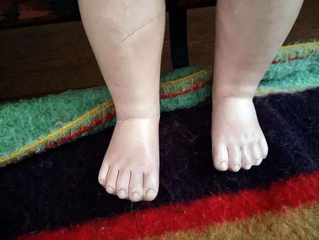 Muñeca antigua Kestner porcelana 80 cm..