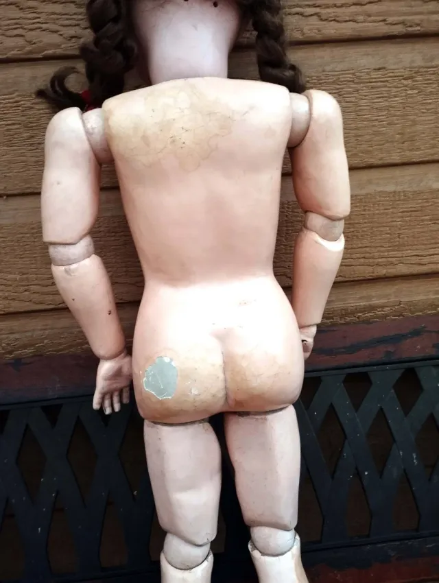 Muñeca antigua Kestner porcelana 80 cm..