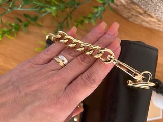 Bolso Michael Kors Negro y Verde Militar original