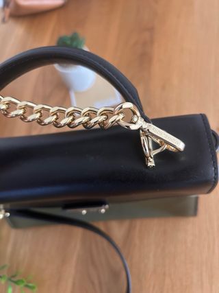 Bolso Michael Kors Negro y Verde Militar original