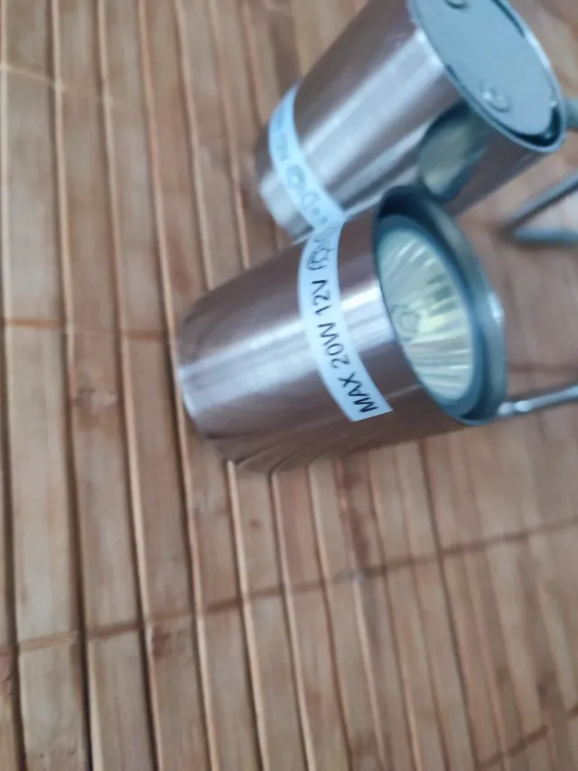 Focos LED Ikea Plata/Blanco