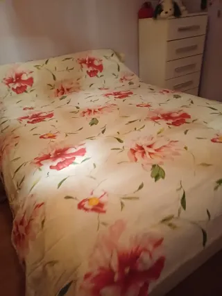 Colcha y funda nórdica floral