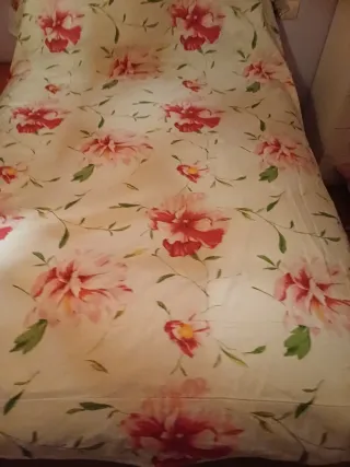 Colcha y funda nórdica floral