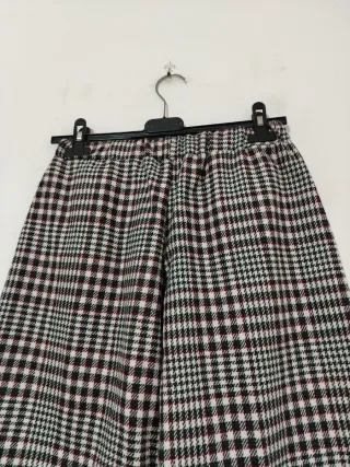 Pantaloni ampi tartan taglia S