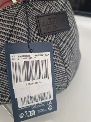 Boina Hackett Príncipe de Gales. Talla M. Gris