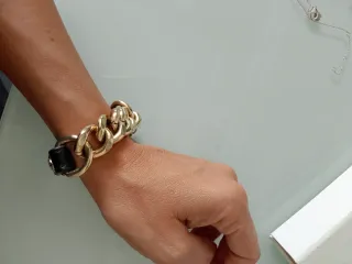 Pulsera Bimba y Lola eslabones acero inoxidable