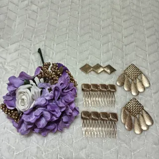 Vestido Flamenca Negro con Mantoncillo Morado