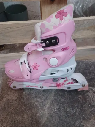 Patines en línea rosas para niña