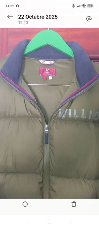 Chaqueta Williot verde acolchada