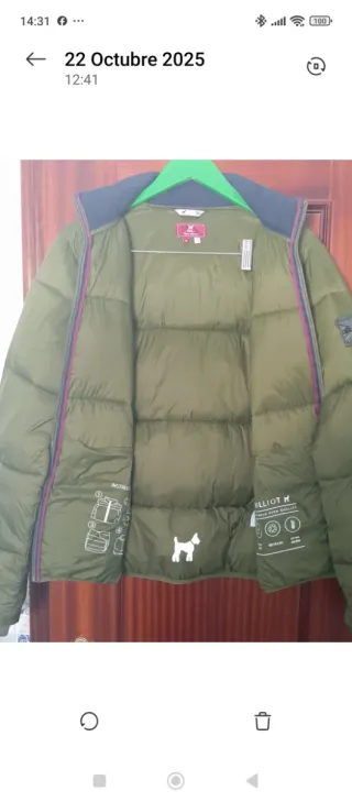 Chaqueta Williot verde acolchada