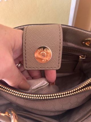 Bolso Michael Kors Marrón y Dorado original