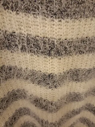 Jersey suave rayas gris y blanco