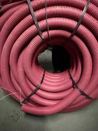 tres rollo Tubo corrugado PVC 2-40 mm y 1 - 20 mm