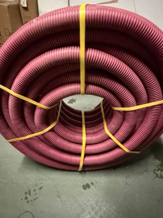 tres rollo Tubo corrugado PVC 2-40 mm y 1 - 20 mm