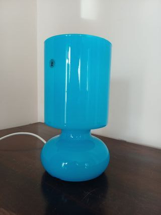 Lampada Ikea Likta Vetro Azzurro