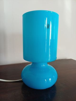 Lampada Ikea Likta Vetro Azzurro