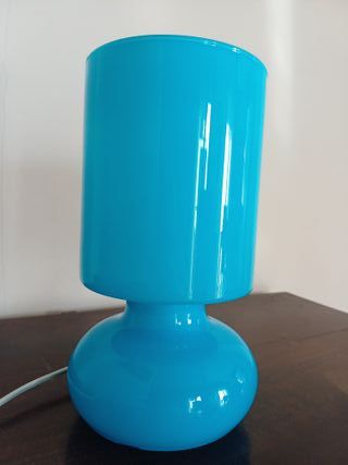 Lampada Ikea Likta Vetro Azzurro