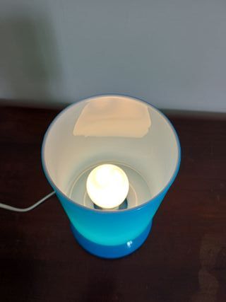 Lampada Ikea Likta Vetro Azzurro