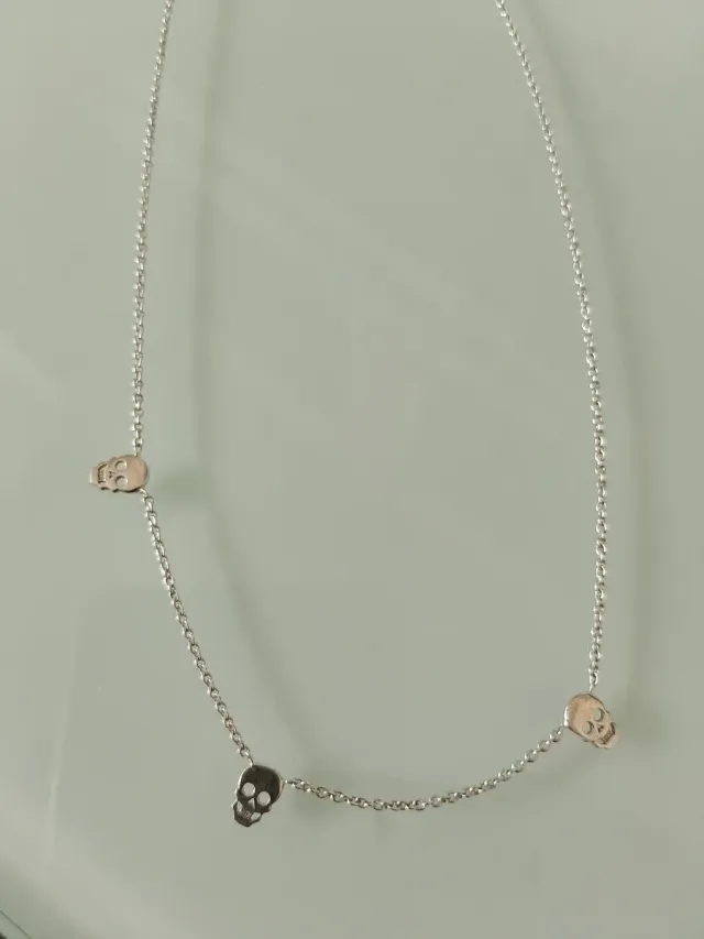Collar Calaveras Plata Aristocrazy