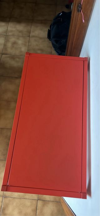 Scaffale metallo rosso Ikea