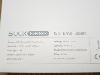 BOOX Note Max, 13,3" NUEVO LO ESTRENAS TU!!