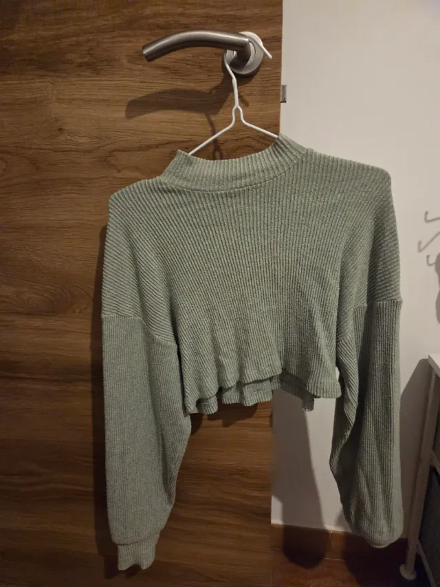 Chaleco verde de punto