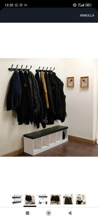 Appendiabiti doppio nero