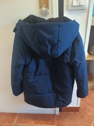 Giubbotto lungo bambino blu