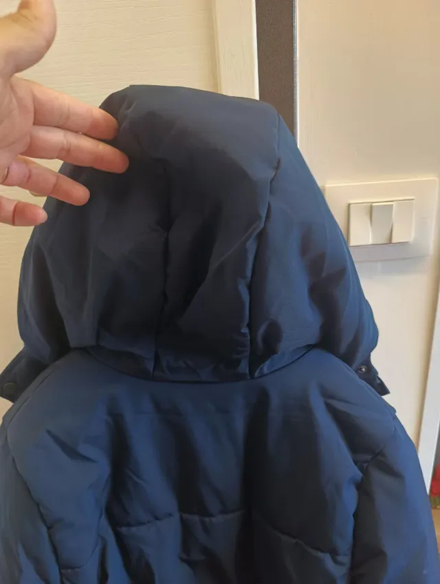 Giubbotto lungo bambino blu