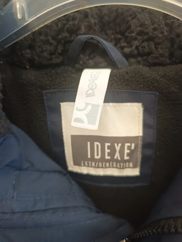 Giubbotto lungo bambino blu