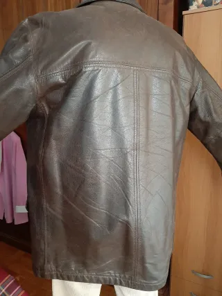 Giacca pelle vintage Henry Cotton's marrone