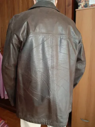 Giacca pelle vintage Henry Cotton's marrone