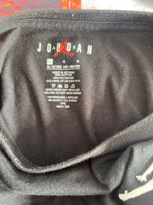 Camiseta Jordan Negra Logo Jumpman