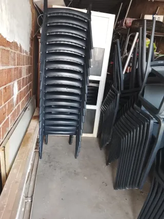 Silla Heineken Negra Exterior