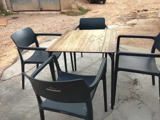 Silla Heineken Negra Exterior