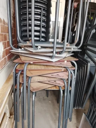 Silla Heineken Negra Exterior