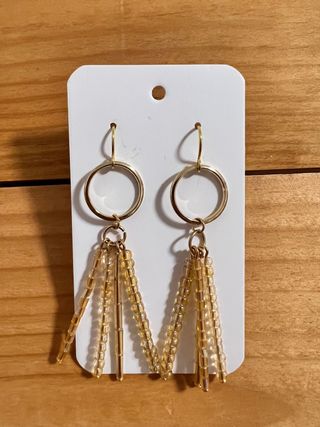 Pendientes Aro Acero Dorado