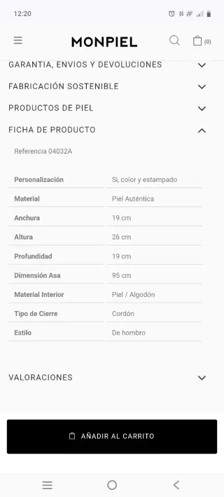 Bolso Monpiel Piel y Serraje Marrón.